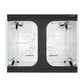 CAUBAK Grow Tents 96"X48"X78" High Reflective Grow Tent Indoor Grow Room for Planting Fruit Flower Veg with Removable Water-Proof Floor Tray 8x4
