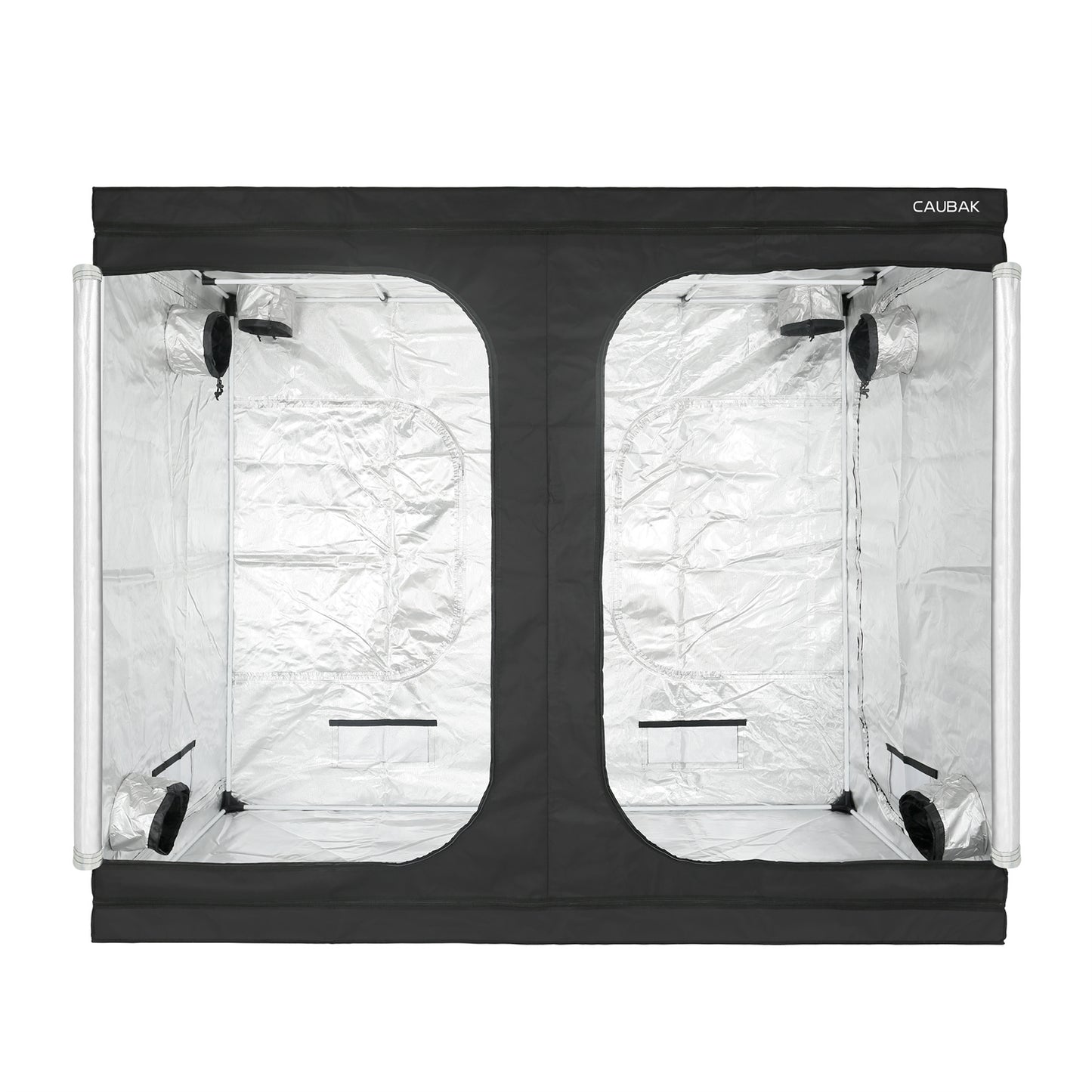 CAUBAK Grow Tents 96"X48"X78" High Reflective Grow Tent Indoor Grow Room for Planting Fruit Flower Veg with Removable Water-Proof Floor Tray 8x4