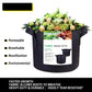 5-Pack 5 Gallon Grow Bags Heavy Duty 300G Thickened Nonwoven Plant Fabric Pots with Handles