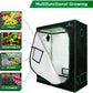 GA Grow Tent 48x48x80 4x4 Reflective Mylar Hydroponic Grow Tent with Observation Window and Waterproof Floor Tray for Indoor Plant Growing (48x48x80)